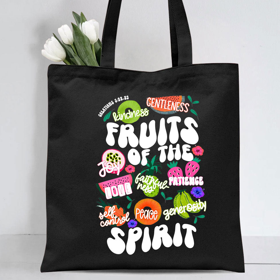 Fruit Of The Spirit Christian Canvas Tote Bag