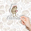 First Of All Jesus Thinks I'm A Delight Christian Stickers
