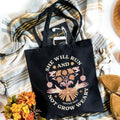 She Will Run And Not Grow Weary Christian Canvas Tote Bag
