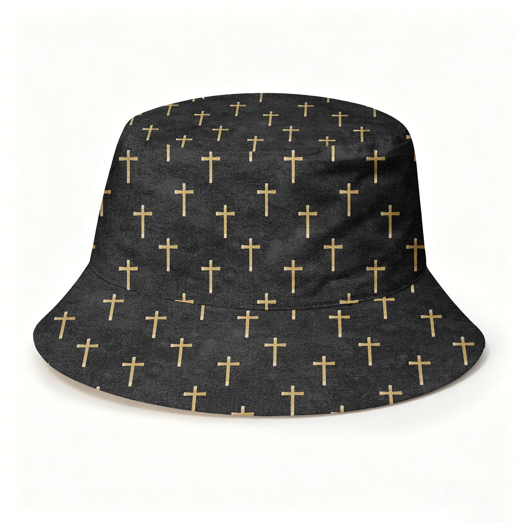 Simple Cross Christian Leisure Bucket Hat