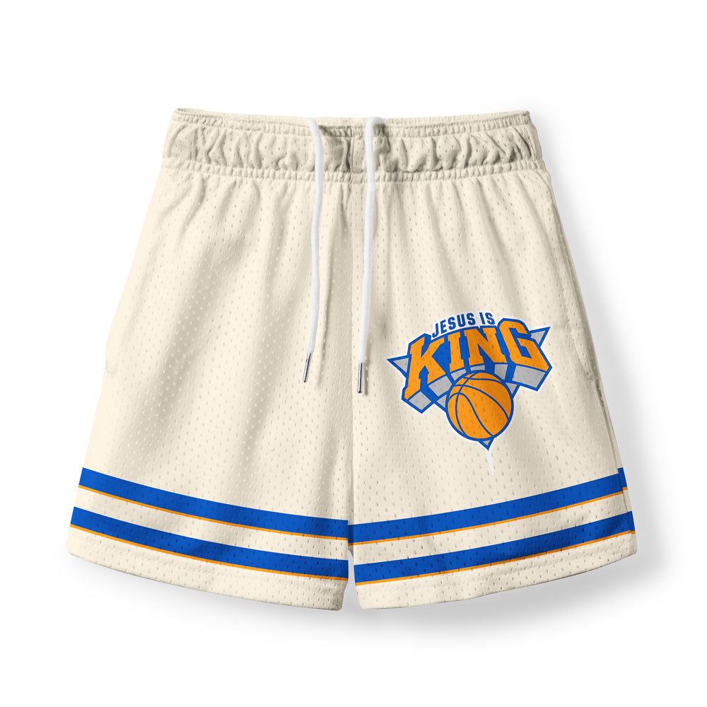 Jesus Is King Christian Kid Mesh Jersey & Shorts