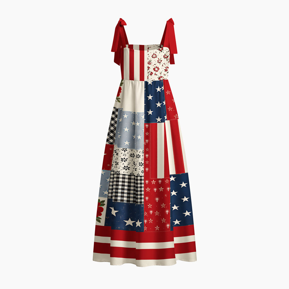 Free Indeed Chrisitan Tie Shoulder Maxi Dress