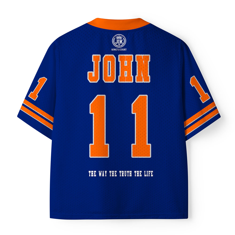 Jesus Is King Christian Kid Mesh Jersey & Shorts