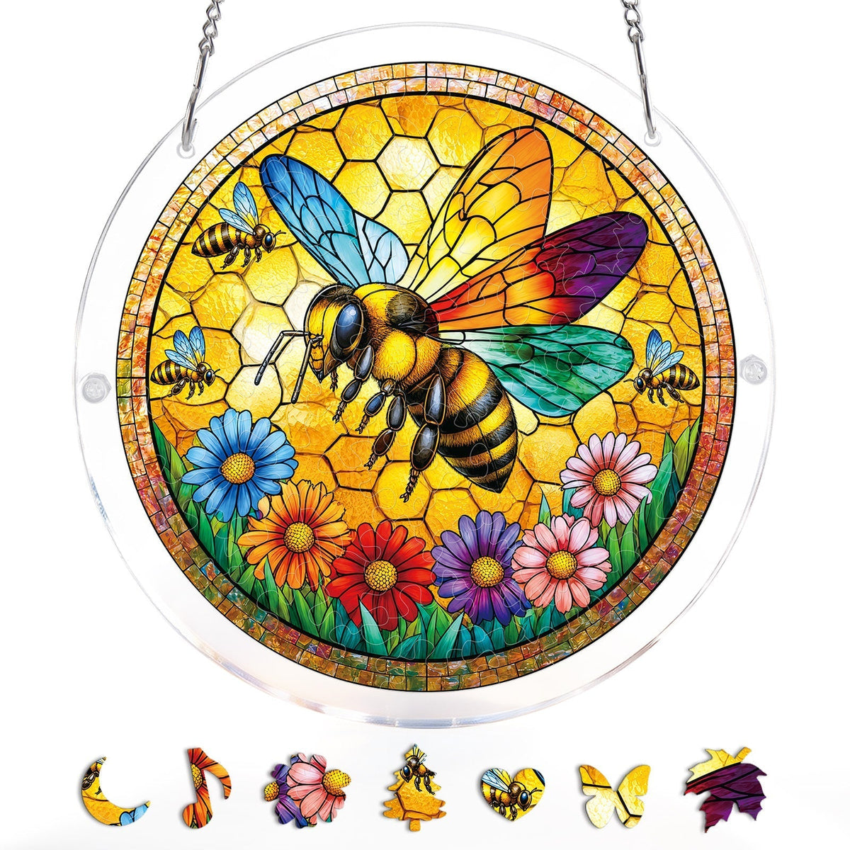 Sunshine Bee Light Suncatcher-Acrylic Window Art