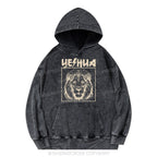 Retro Yeshua Lion Christian Washed Hoodie