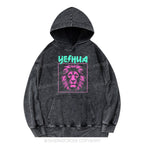 Yeshua Lion Christian Washed Hoodie