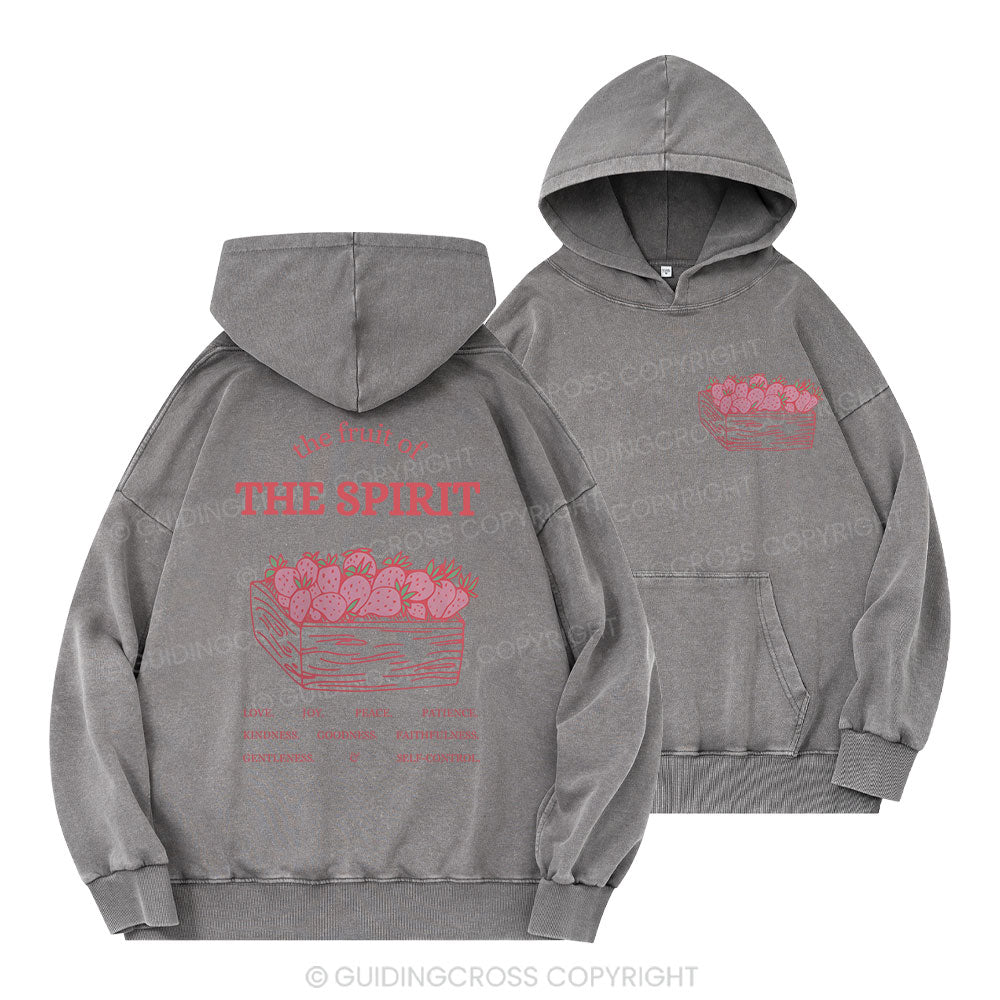 The Fruit Of The Spirit Christian Washed Hoodie