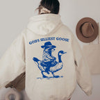 God's Silliest Goose Christian Washed Hoodie