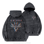 Be Not Afraid Jesus Christian Washed Hoodie