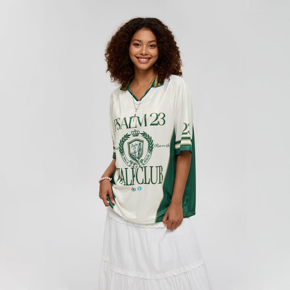 Walk With Jesus Christian Collar Jersey