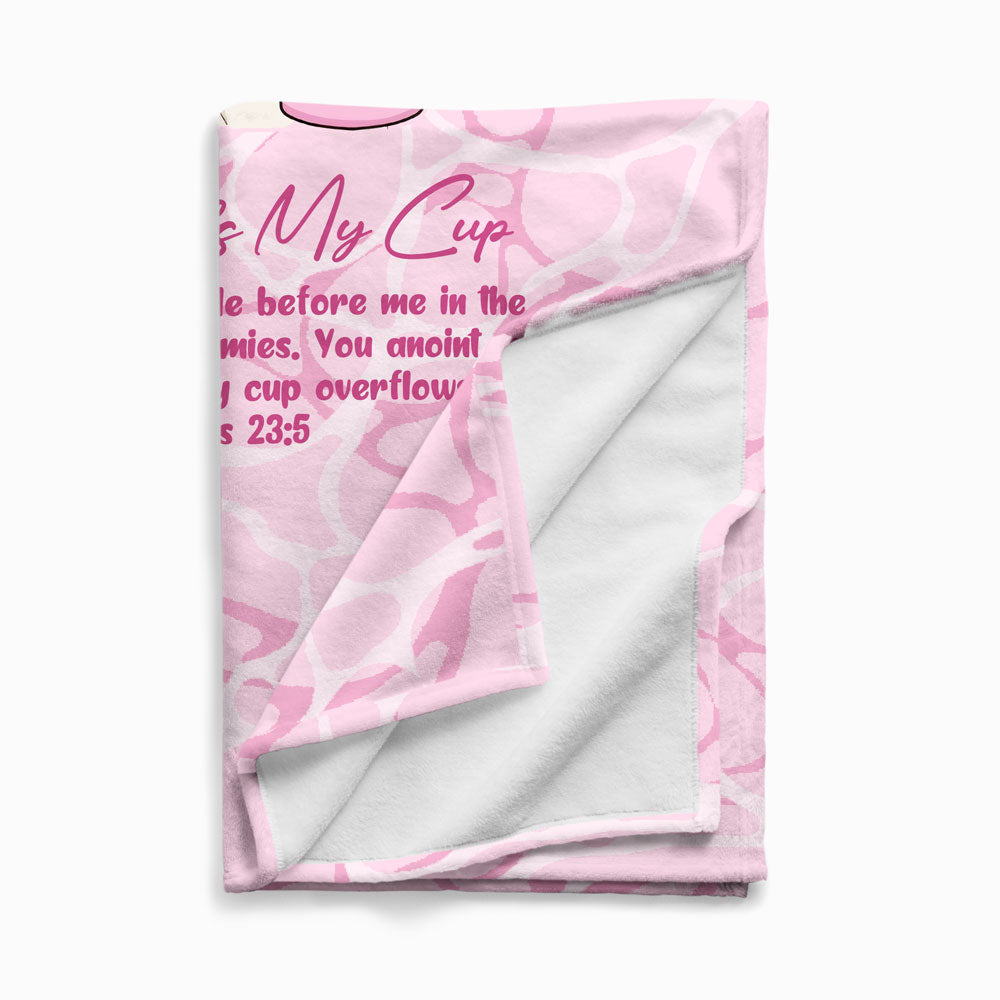Jesus Fills My Cup Christian Blanket
