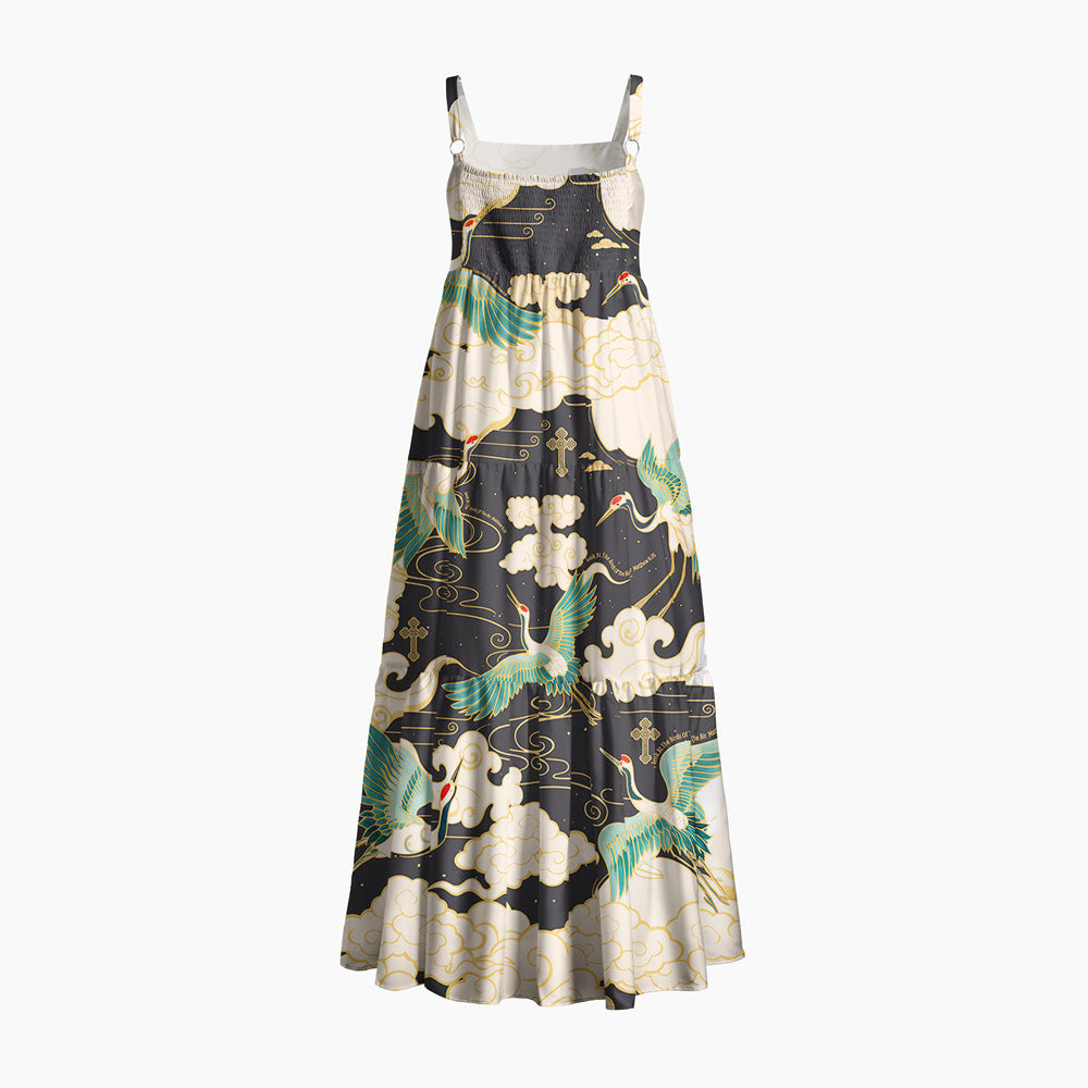Look At The Birds Of The Air Christian Maxi Dress