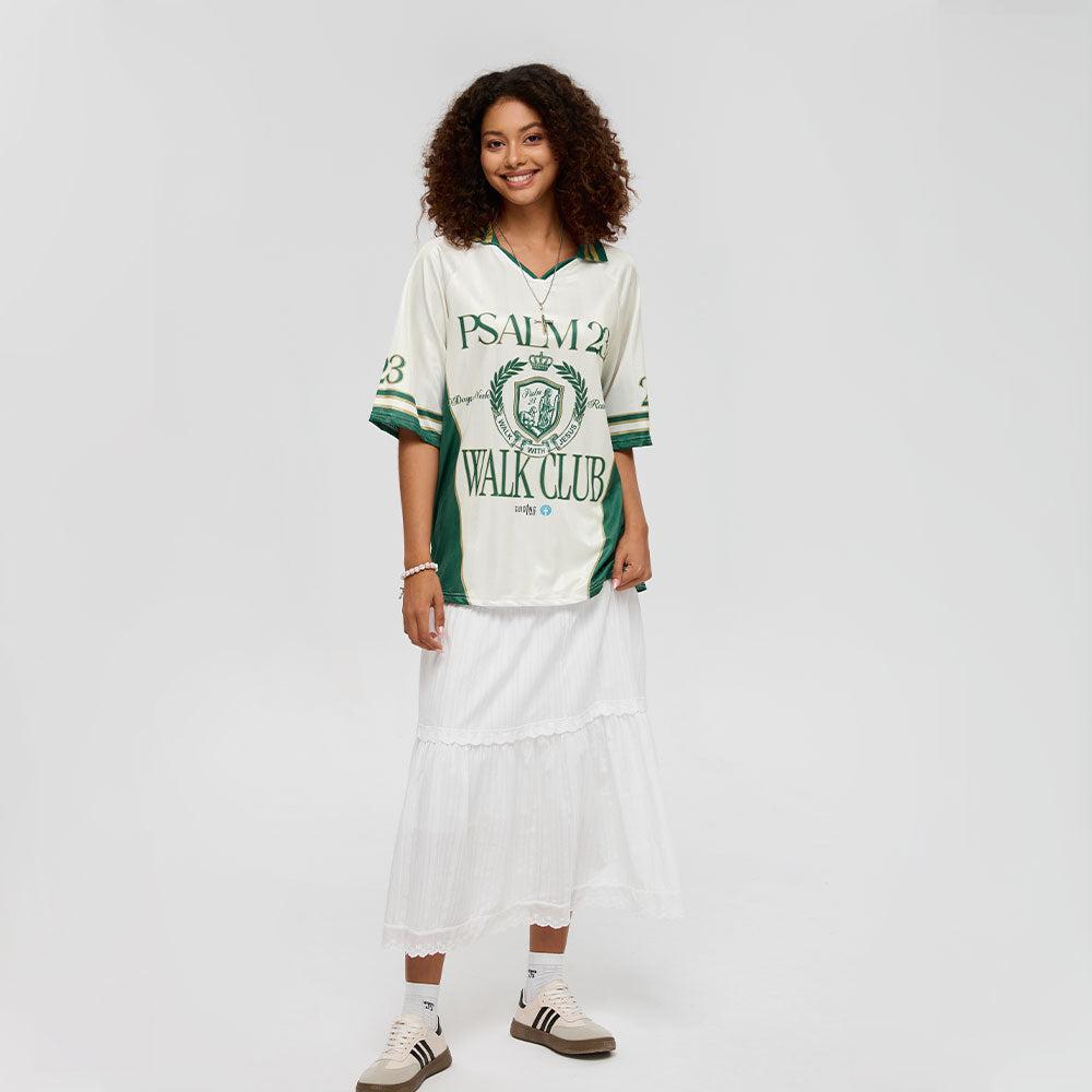 Walk With Jesus Christian Collar Jersey