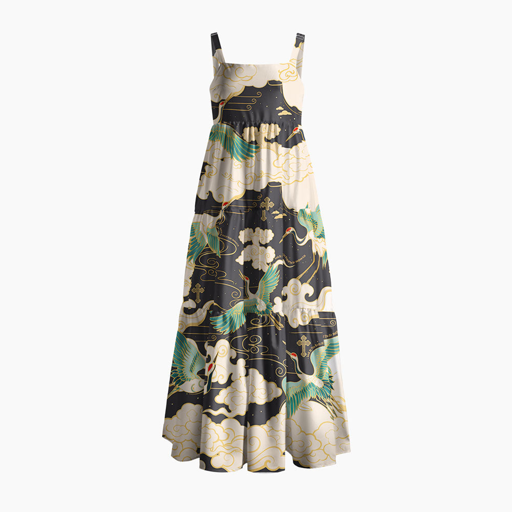 Look At The Birds Of The Air Christian Maxi Dress