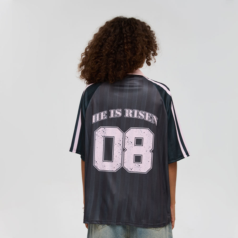 He Is Risen Christian Collar Jersey