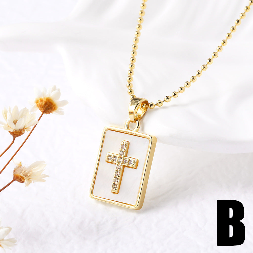 Jesus Loves You Cross Collar Necklace