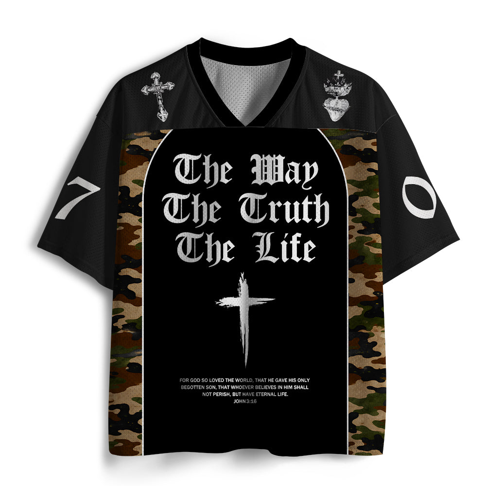 The Way The Life And The Truth Christian Mesh Jersey