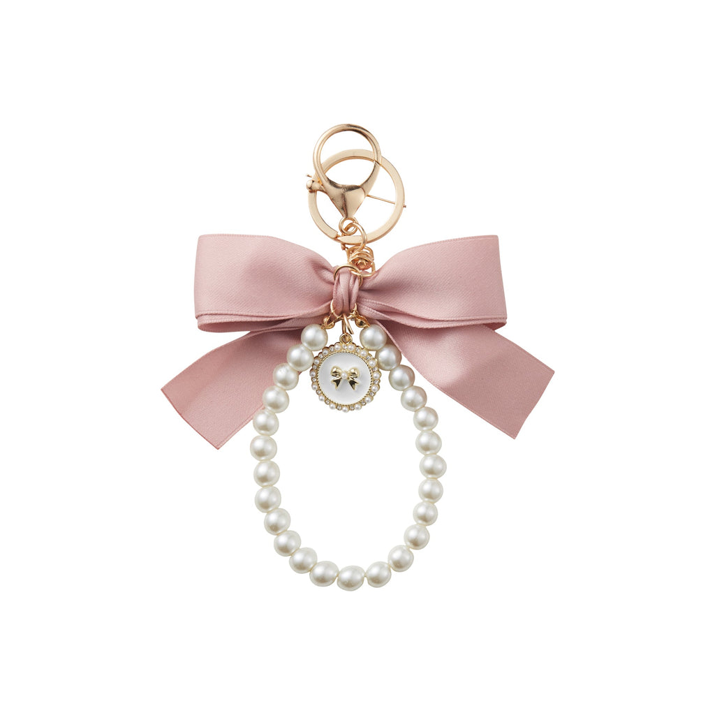 Bowknot Pearl Phone Charm