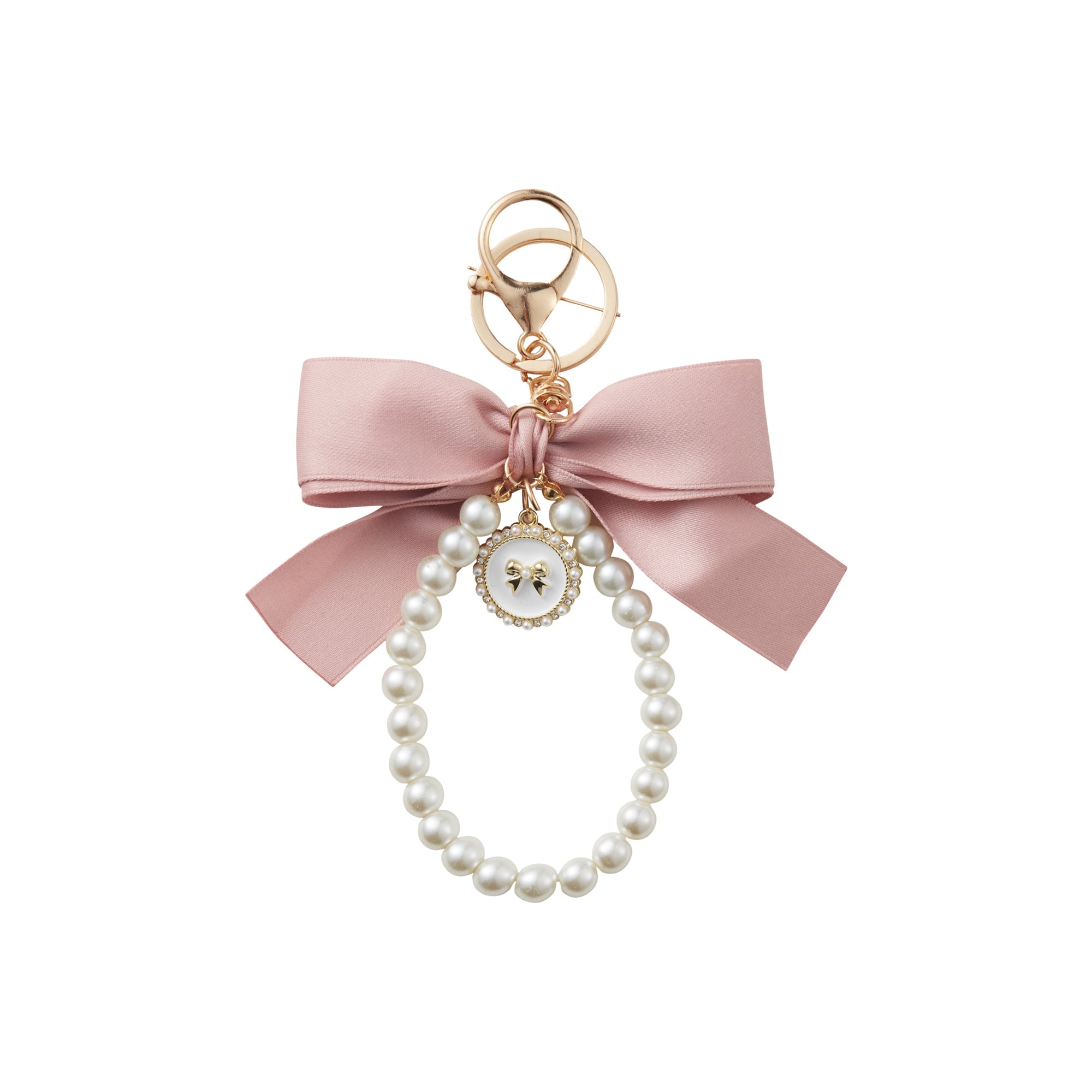Bowknot Pearl Phone Charm