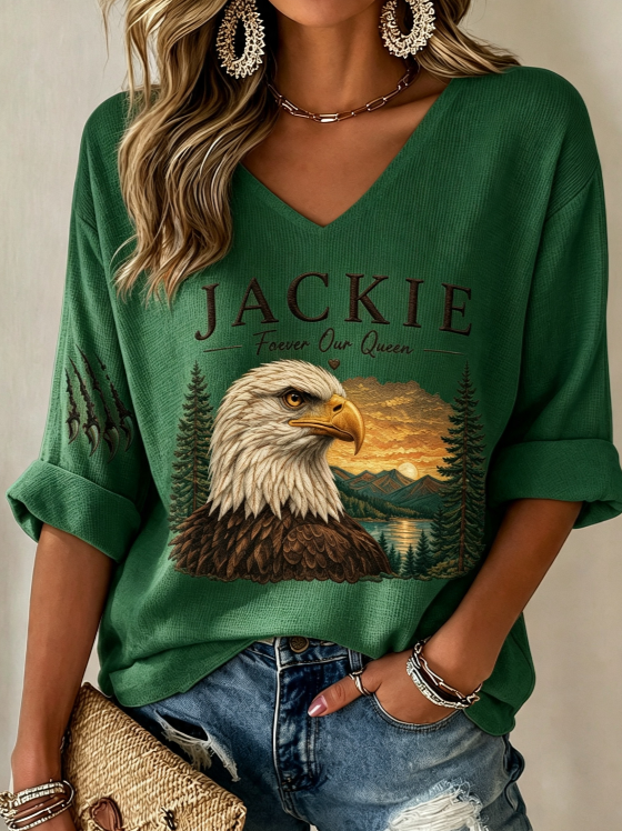 Women's Jackie Forever Our Queen Print  T-Shirt