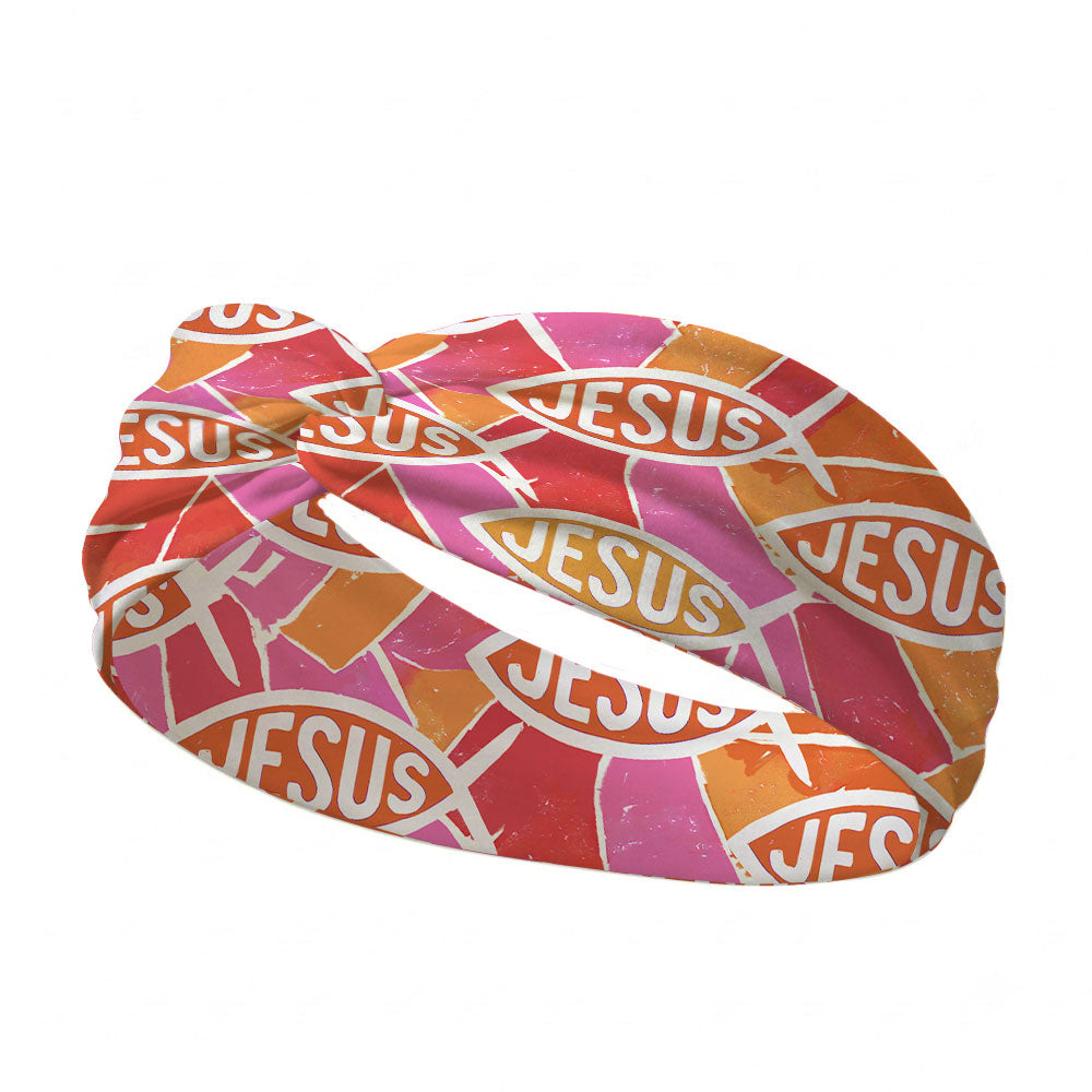 Be A Fisher Man Christian Seamless Wide Headband