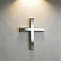Christian 3D Metal Cross Car Emblem Sticker