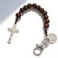 Christian Cross Rosary Keychain for Prayer and Blessing