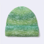 Winter Rainbow Gradient Knit Hat