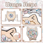 Cute Cat Shaped Wooden Puzzle for Baby