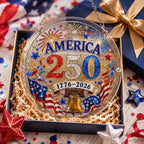 America 250 Acrylic Puzzle Suncatcher Ornament â€?1776â€?026 Patriotic Hanging Window Décor with Fireworks