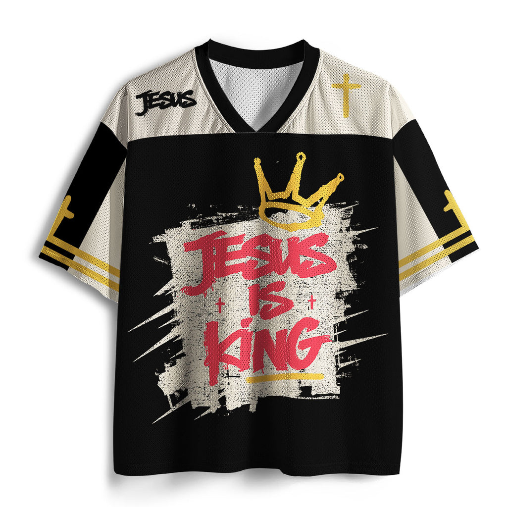 Jesus Is King Christian Mesh Jersey