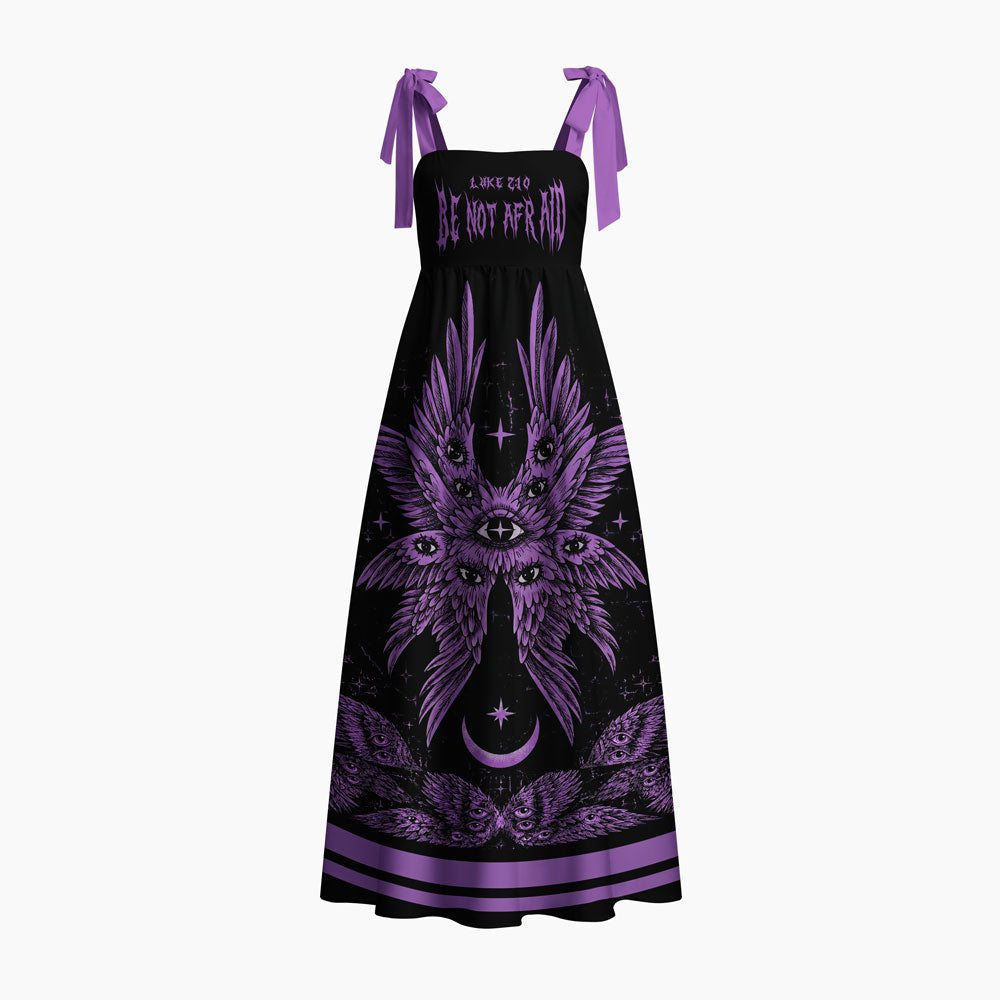 Be Not Afraid  Chrisitan Tie Shoulder Maxi Dress