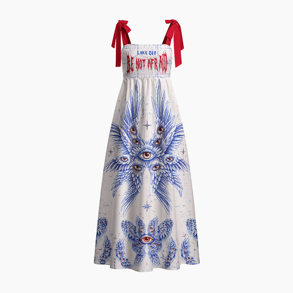 Be Not Afraid Chrisitan Tie Shoulder Maxi Dress