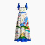 The Way The Truth And The Life Chrisitan Tie Shoulder Maxi Dress
