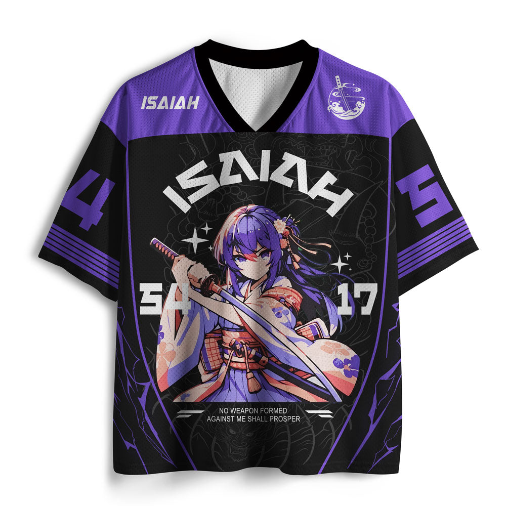 No Weapon Formed Against Me Christian Mesh Jersey