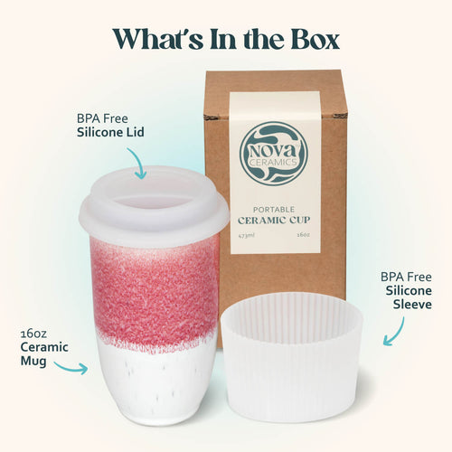 Coral Pink Cup - 16oz
