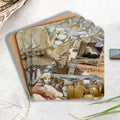 Peace In Love Christian Wooden Printed Coasters