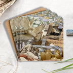 Peace In Love Christian Wooden Printed Coasters