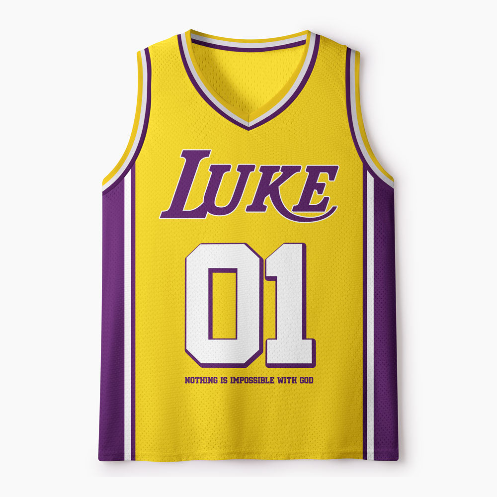 Nothing is impossible with God Christian Mesh Jersey Tank Top