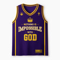 Nothing Is Impossible With God Christian Mesh Jersey Tank Top