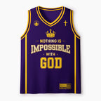 Nothing Is Impossible With God Christian Mesh Jersey Tank Top