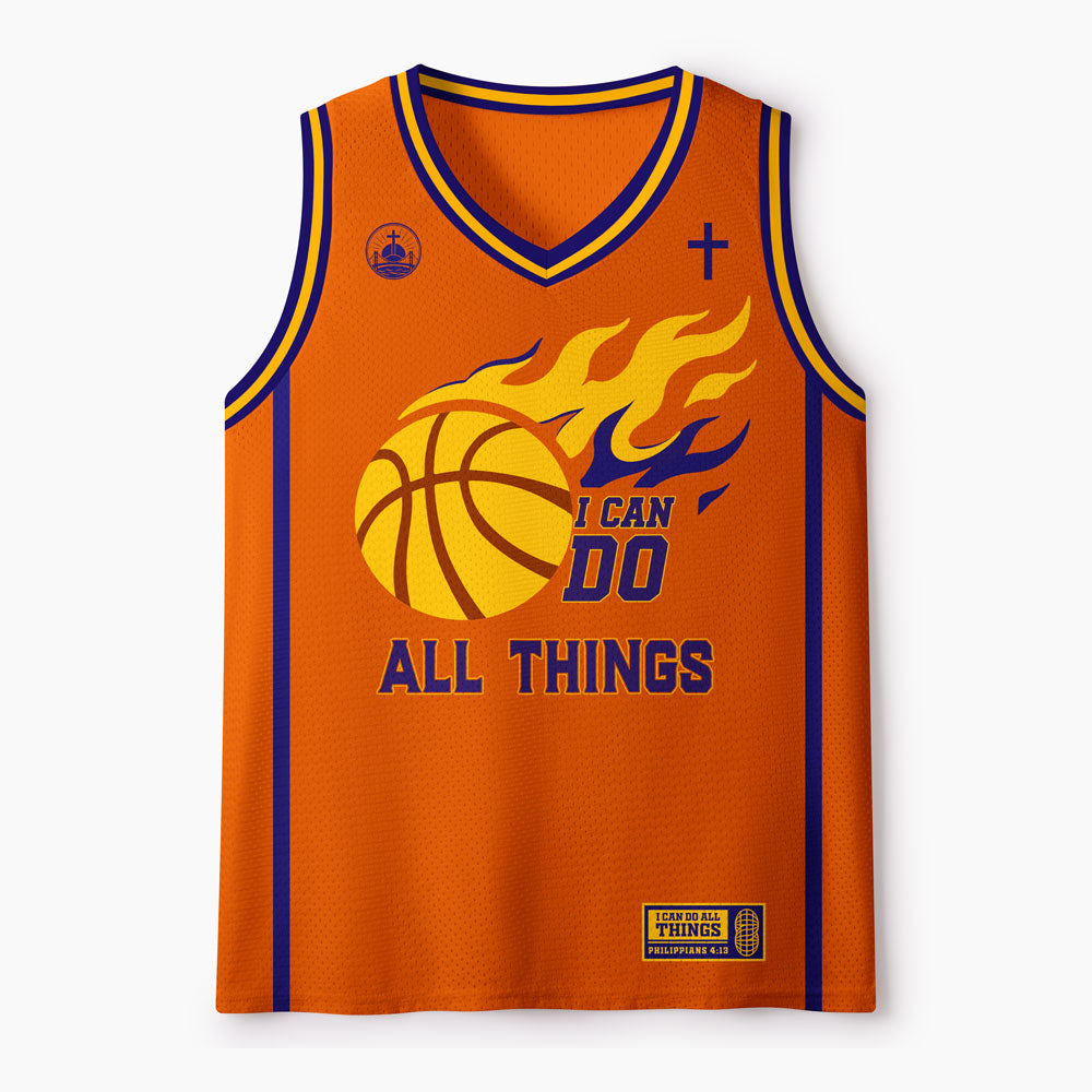 I Can Do All Things Christian Mesh Jersey Tank Top