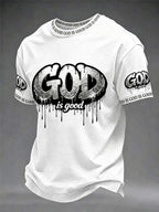 Men's Christian God Is Good Cross Short Sleeve T-shirt