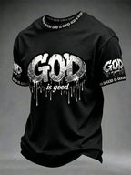 Men's Christian God Is Good Cross Short Sleeve T-shirt