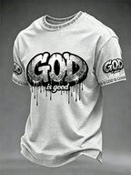 Men's Christian God Is Good Cross Short Sleeve T-shirt