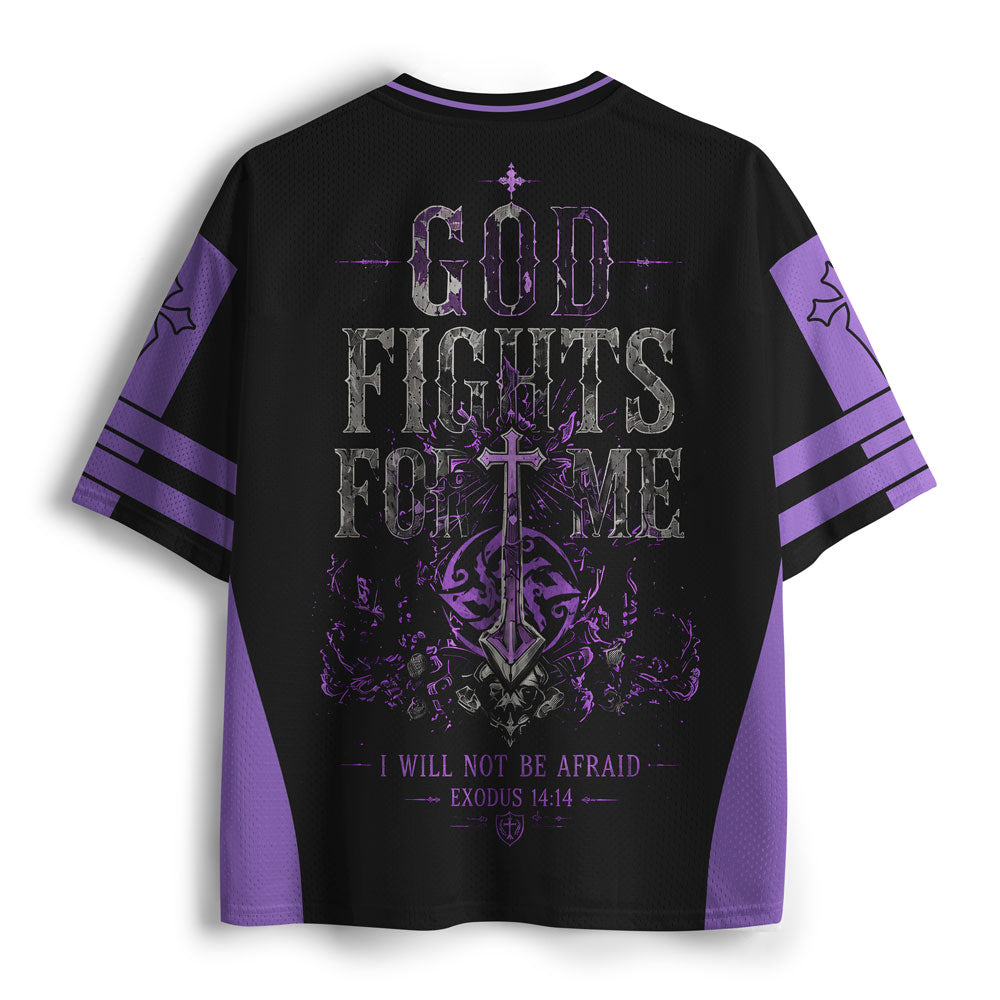 The Lord Will Fight For You Christian Mesh Jersey