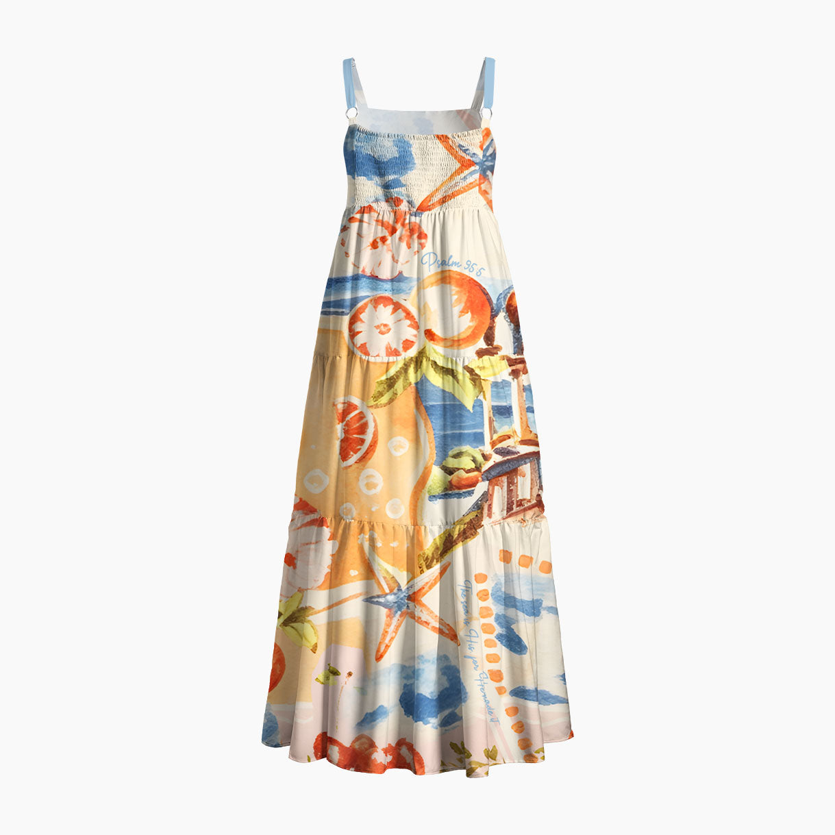 The Sea Is His Christian Maxi Dress