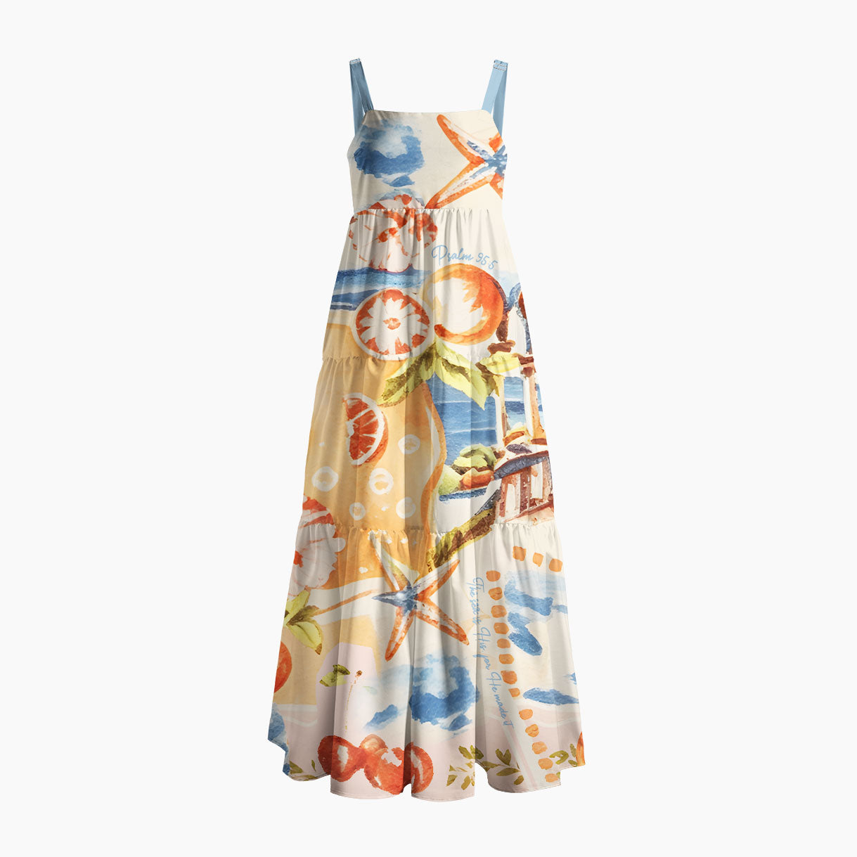 The Sea Is His Christian Maxi Dress