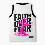 Faith Over Fear Christian Mesh Jersey Tank Top