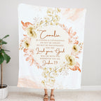Be Strong and Courageous Joshua 1:9 Bible Verse Blanket